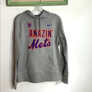 NIKE MLB Amazin’ Mets Thumb Hole Hooded Sweatshirt